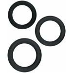 Renegade Diversity Rings Black Pack Of 3