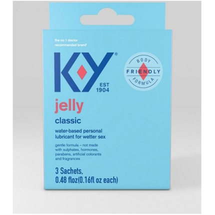K-y Water Based Jelly Lube - Pack Of 3 Satchet