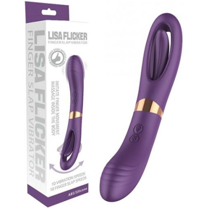 Lisa Flicking G-spot Vibrator - Purple