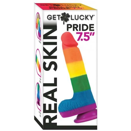 Get Lucky 7.5" Real Skin Series Pride- Rainbow