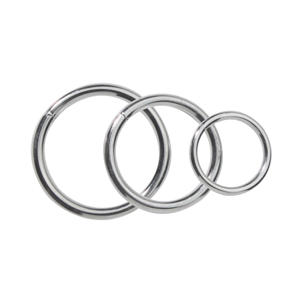Spartacus Metal Cock Ring Set ( 3 Rings)