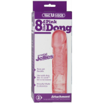 Vac-U-Lock 8" Crystal Jellies Dong - Pink - Image 3