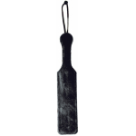 Leather Paddle With Black Fur