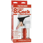 Vac-U-Lock 8" Ultraskyn Dildo with Ultra Harness - Beige - Image 2