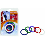 Spartacus Cock Ring Rainbow Set (4 Rubber Cock Rings) - Image 2
