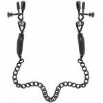 Fetish Fantasy Adjustable Nipple Chain Clamps Black
