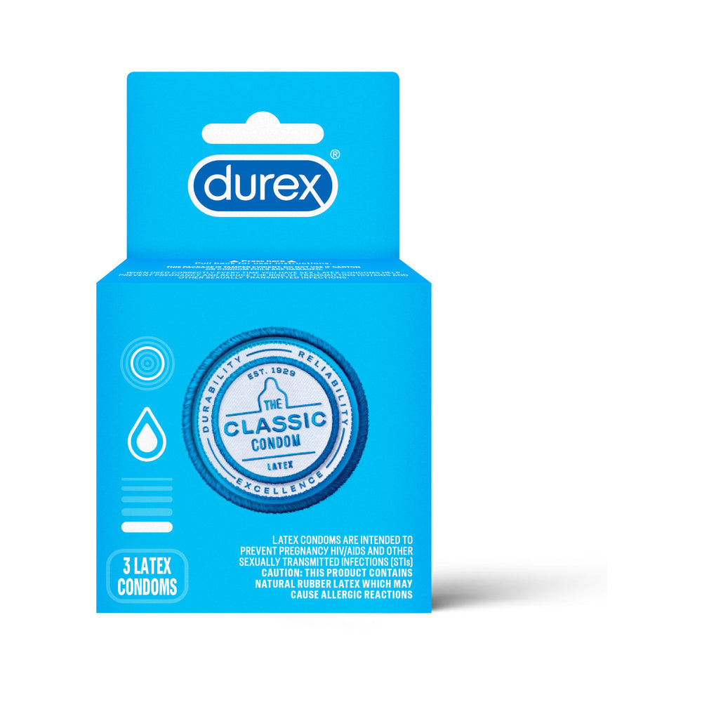 Durex XXL Lubricated 3 Pack Latex Condoms