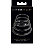 Sportsheets Rubber Rings 4 Pack Black - Image 2