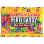 Super Fun Penis Candy 100 Pieces Fruit Flavors 3oz - Image 2