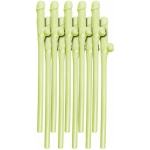 Party Pecker Sipping Straws Glow 10 Pack