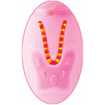 Remote Control Thrusting Rabbit Pearl Vibrator Pink - Image 2