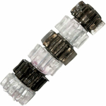 Hung Pleasure Stars Jelly Cock Rings Black/clear 6 Pack