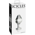 Icicles No 25 Glass Anal Plug Clear - Image 3