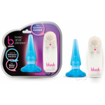 Basic Anal Pleaser Blue Vibrating Plug - Image 3