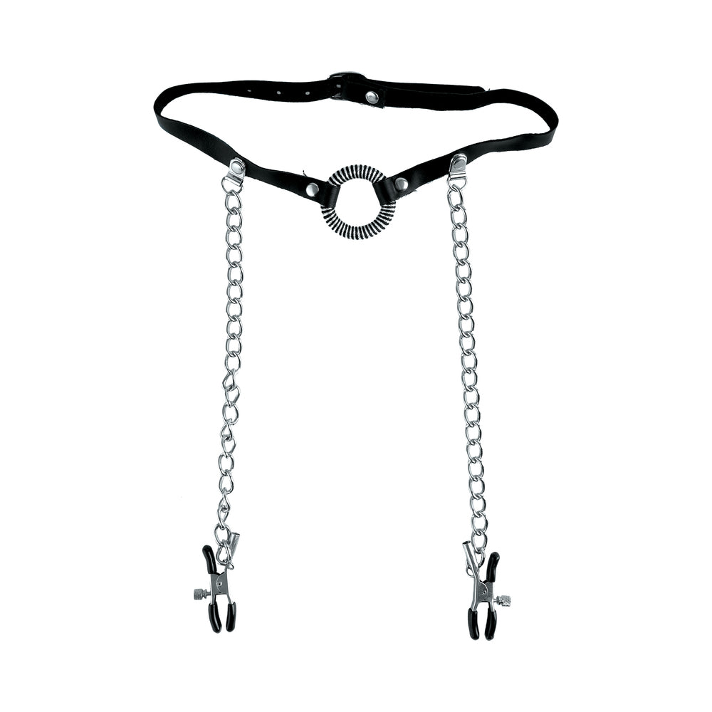 Fetish Fantasy Limited Edition O-Ring Gag & Nipple Clamps