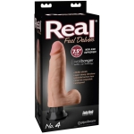 21 Real Feel Deluxe No 4 Wallbanger Dildo Waterproof 7.5 Inch Beige - Image 3