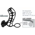 Deluxe Silicone Power Cage - Black - Image 2