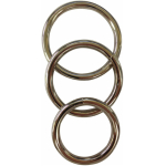 Sportsheets Metal O-Ring 3 Pack Nickel-free Rings