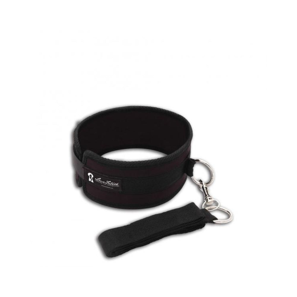Lux Fetish Collar And Leash Set Black