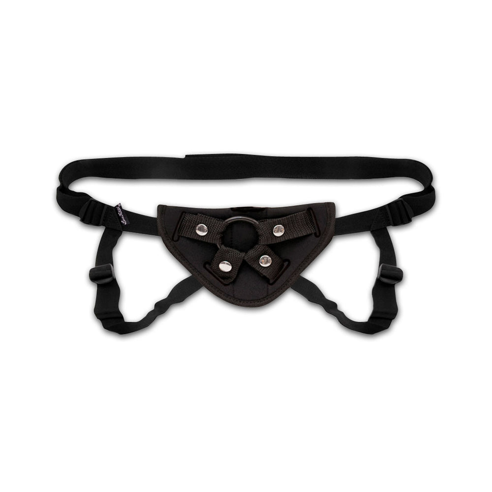 Lux Fetish Neoprene Strap On Harness Black O/S