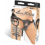 Lux Fetish Patent Leather Strap On Harness Black O/S - Image 3