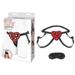 Lux Fetish Red Heart Strap On Harness O/S - Image 2