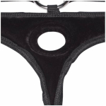 Lux Fetish Black Velvet Bikini Strap On O/S - Image 3