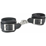 Lux Fetish Unisex Leatherette Cuffs Black