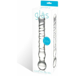Joystick Glass Dildo Wand Anal & G-Spot Clear - Image 2