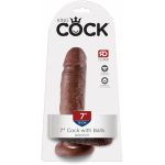 King Cock 7" Cock - Brown - Image 3