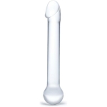 Glas 7 inches Realistic Head Glass Dildo Clear