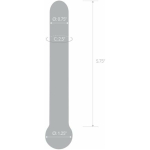 Glas 7 inches Straight Glass Dildo Clear - Image 3