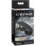 Fantasy C-Ringz Hardcore Silicone Cock Blocker Black - Image 3