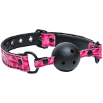Sinful Adjustable Vinyl Ball Gag - Pink