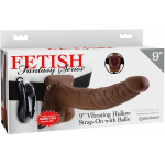 Fetish Fantasy 9in Vibrating Hollow Strap-on With Balls - Image 3