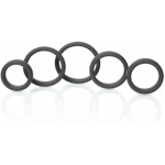 Boneyard Silicone Ring 5 Pcs Kit Black