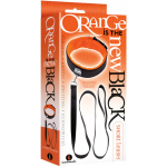 The 9's, Orange Is The New Black, Short Leash Faux Leather, Black With Furry Orange Lining - Image 2