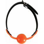 The 9's, Orange Is The New Black, Siligag Silicone Bag Gag, Orange With Black Faux Leather Straps