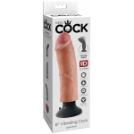 King Cock 8 inches Vibrating Dildo Beige - Image 3