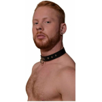 Rouge O-ring Studded Collar (thinner) Black - Image 2