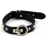 Rouge O-ring Studded Collar (thinner) Black