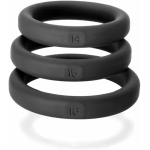 Perfect Fit Xact-fit Silicone Rings S-m (#14, #15, #16) Black