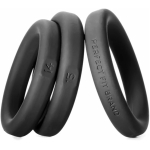 Perfect Fit Xact-fit Silicone Rings S-m (#14, #15, #16) Black - Image 2