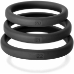Perfect Fit Xact-fit Silicone Rings L-xl (#20, #21, #22) Black - Image 2