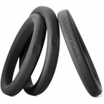 Perfect Fit Xact-fit Silicone Rings L-xl (#20, #21, #22) Black
