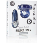 Sensuelle Remote Control Cockring 15 Function Rechargeable Waterproof -blue - Image 2