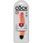 King Cock 6 inches Vibrating Stiffy Beige - Image 3