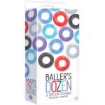 The 9's, Baller's Dozen, 12-piece TPE Cock Ring Set - Image 2