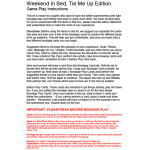 Weekend In Bed All Tied Up Game Kit - Image 3