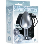 The 9's, The Silver Starter, Bejeweled Stainless Steel Plug - Image 3